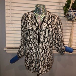 Calvin Klein Animal Print Blouse